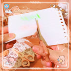 school supplies kawaii stationery scissors office supplies and school acsesories cute capybara mini scissors Pretty stationery