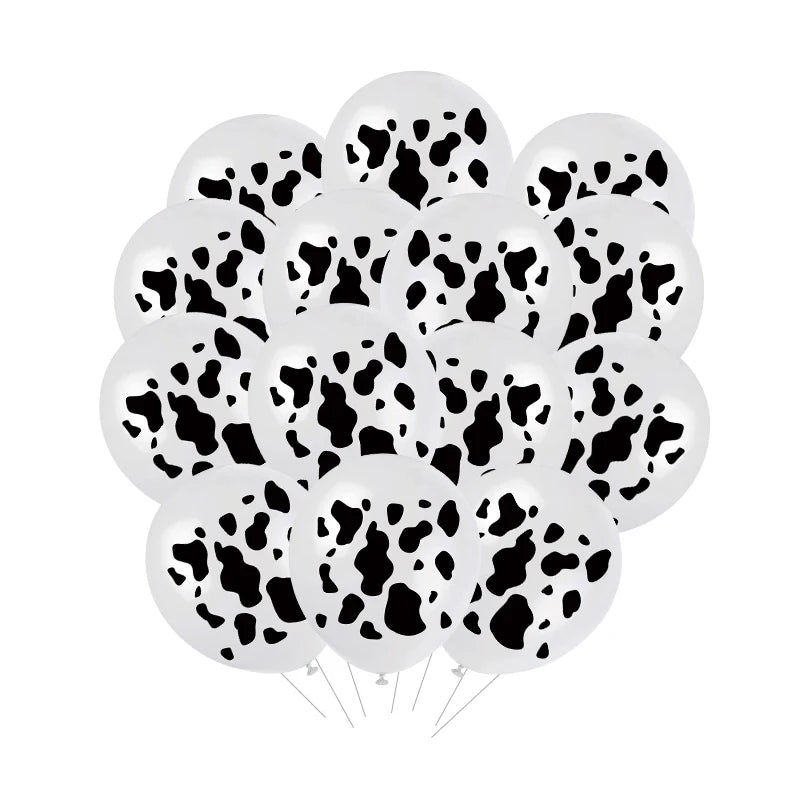 Cow Party Themed Disposable Tableware Set Paper Plates and Cow Napkins for Kids Cow Themed Birthday Party Decorations