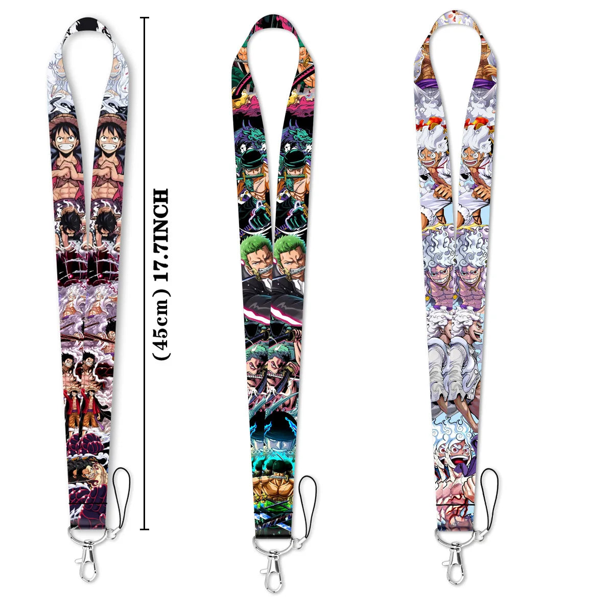 Zoro Lanyard Anime Pirate Card Holder Neck Strap for Key ID Card Phone Straps Badge Holder Keyrings Cosplay Accessories Gifts