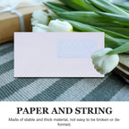 50Pcs Peel and Seal Security Envelopes with Left Window for Invoices Statements Checks Confidential Storage