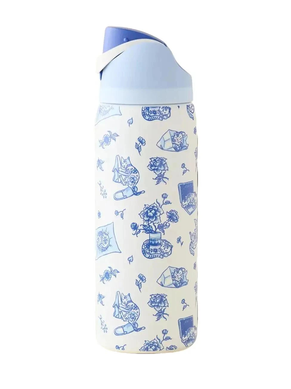 Stainless Steel Water Bottle 32oz Vacuum Insulated Water Bottle with Straw & Leak-Proof Lid Portable Handheld Vacuum Flasks