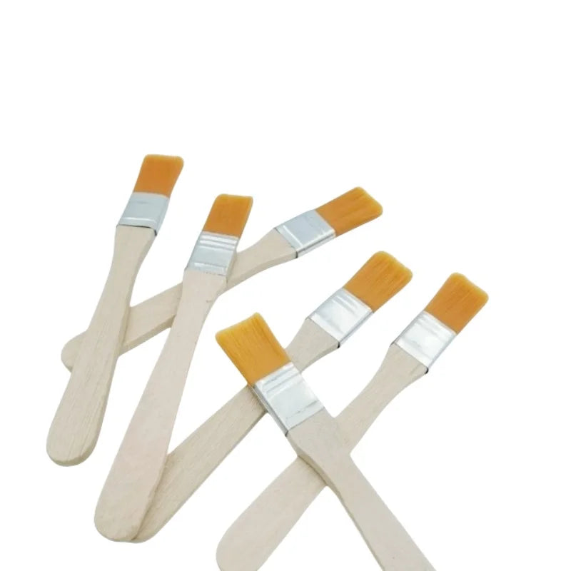 10Pcs  Wooden Handle Brush, Nylon Bristles Welding Cleaning Tools For Solder Flux Paste Residue Keyboard PC