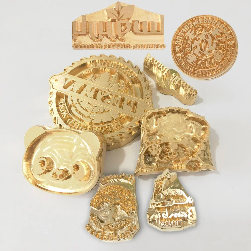 Leather Stamp LOGO Customisation Brass Mould Hand Punching Leather Stamps Brand Working Carving Stamping Punches Tools Craft