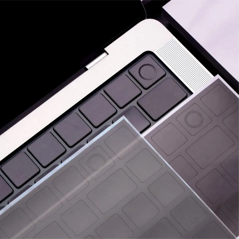 (Us American Version) Translucent Gray Mbp Suitable for Apple Mac Book Keyboard Stickers, Translucent Protective Stickers, Compatible with 13- 16inch MacBook Air/Pro