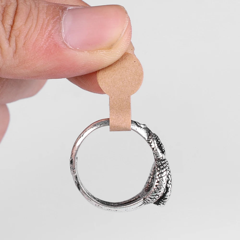 500Pcs/Roll Portable Jewelry Price Tag Brown Self Adhesive Barbell Stickers DIY Necklace Tool Ring Bracelet Exhibitor Packaging