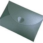 20pcs Colored pearlescent Envelope Thick Cardboard Small Foldable DIY Paper Envelopes Self Locking Buckle Letter Gift Card Cover