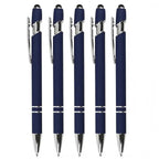 5-10Pieces Ballpoint Pen with Stylus Tip, Metal, 2 in 1 Stylus Ballpoint Pen 1.0 mm Black Ink  for Smartphone, Tablet