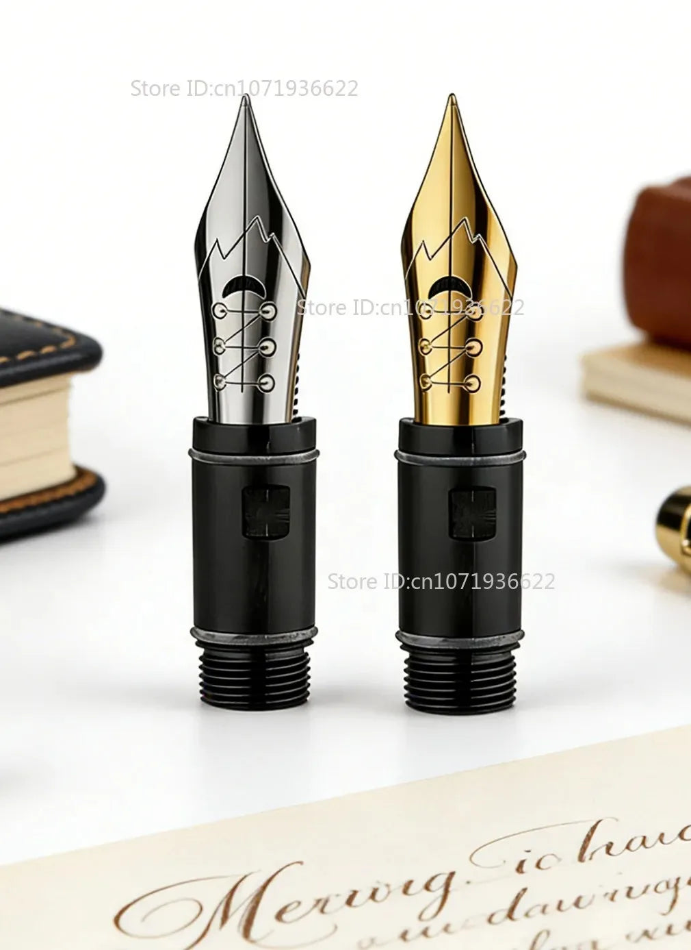 Creative for MAJOHN P136 P137 P138 P139 No.6 Solf Flex Nib Grip Section Fountain Pen Copperplate ES ER Round Body Point Nib