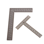 Mini T/L Square Ruler Measuring Layout Tool Stainless Steel Right Angle Ruler 90 Turning Ruler Precision Building Framing Gauge