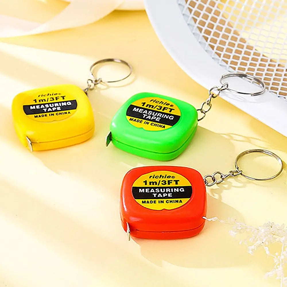 1M/1.5M Measure Ruler Retractable Centimeter Inch Roll Tape Mini Keychain Tape Measure Tailor Portable Sewing Measuring Tool