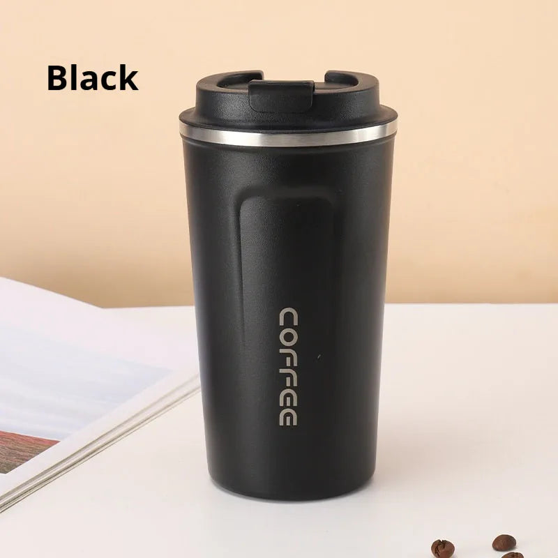 380/510ML Stainless Steel Coffee Mug Portable Tumbler Vacuum Flasks Car Thermal Cup Keeps Cold and Heat Thermal Mug Coffee Cup