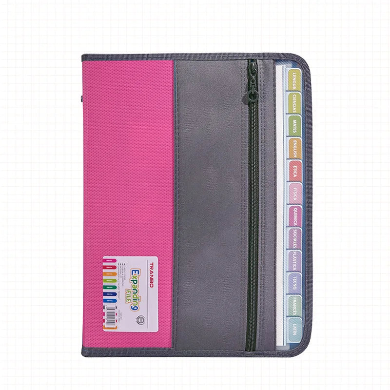 Expanding File Organizer 13 Pocket Accordion A4 Document Ziper Folder Bag Hot Style