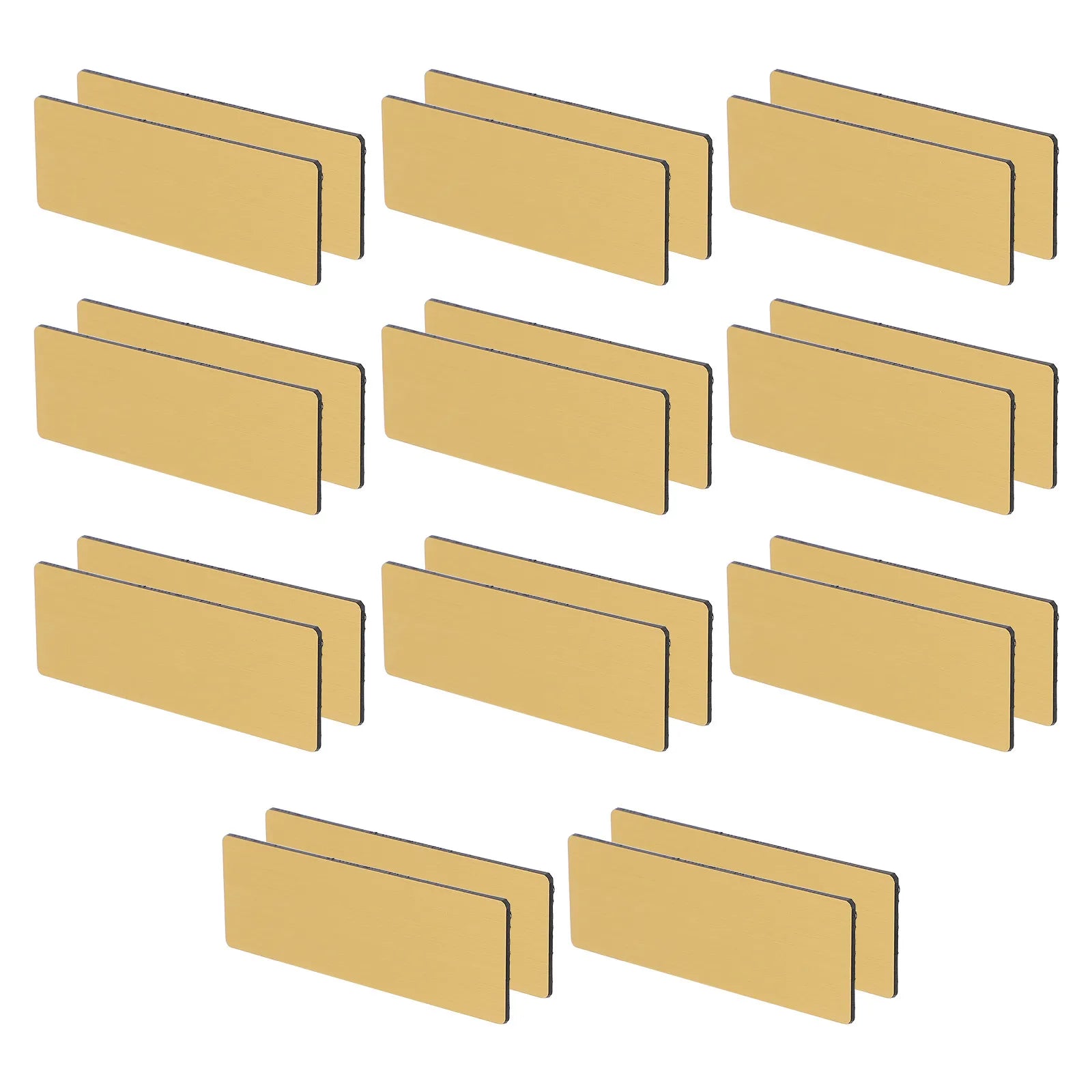 20Pcs Blank Name Badge Pin Style for Office Workers Employee Identification DIY Name Tags Sticker Large Sublimation Badge