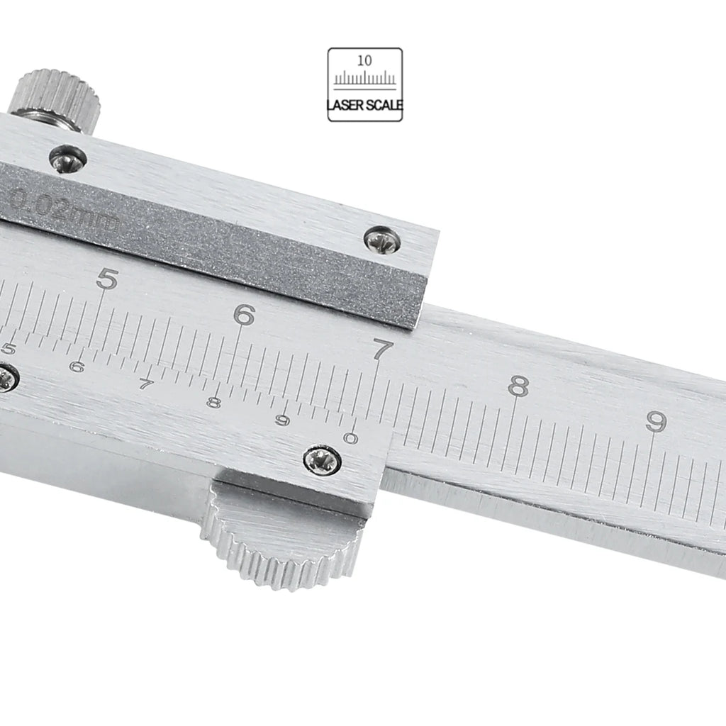 150MM 0-6" Marking Vernier Caliper High Accuracy Micrometer Stainless Steel Gauge Measuring Instrument Tools with Protective Box