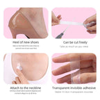Double sided clothing fashion tape with tape dispenser, transparent fabric tape, suitable for clothing fabrics, dresses, bras