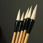 Traditional Chinese Calligraphy Brush Goat's Hair Oil Watercolor Scriptures Writing Brush Wood High-end Art Paint Brush