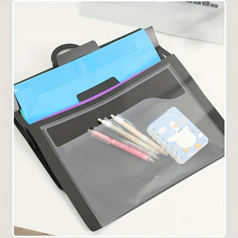 Wall Hanging Expanding File Folder Multi Pockets Document Organizer A4 Paper Storage Bag Portable School Office Paper Sorter