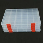 15/24/36/48 Grids Clear Box Thickened Transparent Plastic Jewelry Elastic Band Storage Box Display Organizer Tool Storage Case