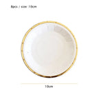 10cm Mini Plate Party Paper Plates Disposable Tableware Birthday Party wedding Decor kids Party Supplies Pink Small Plates 8pcs