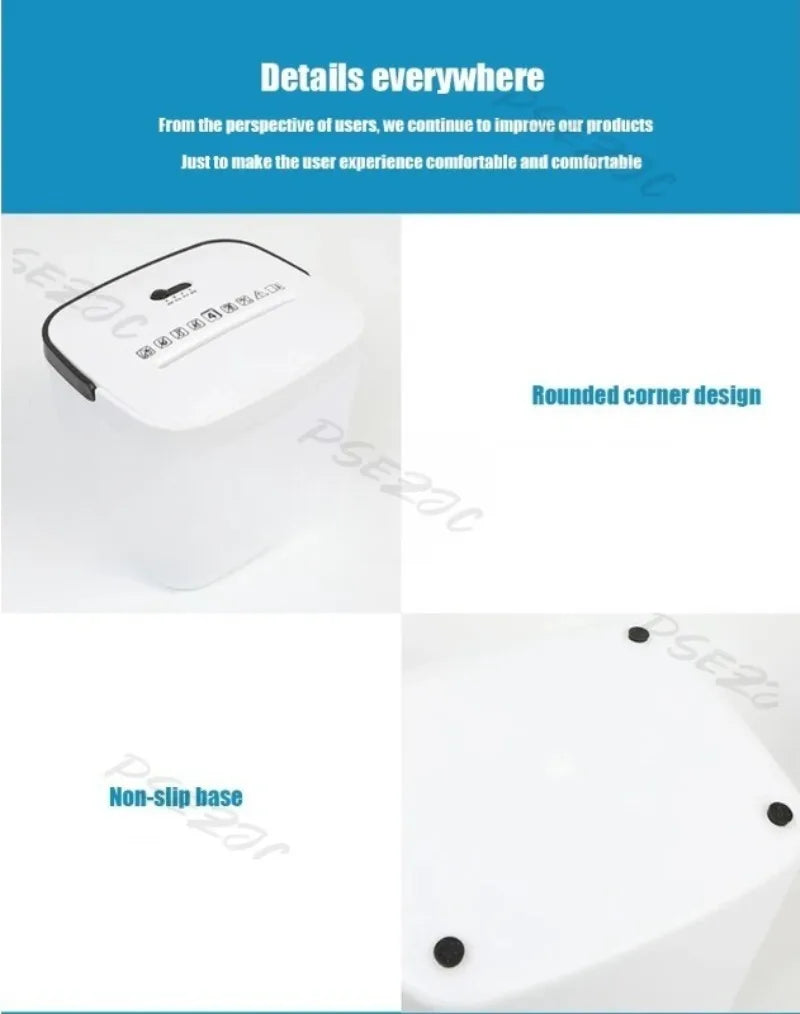 Small Electric Office Automatic Confidential Shredder for Household and Confidential Documents Shredder
