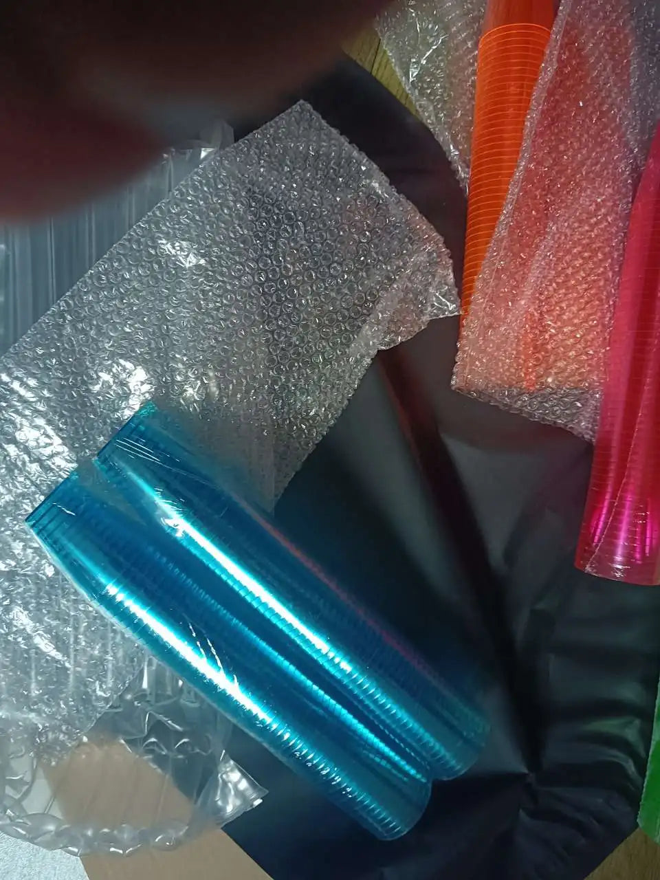 100Pcs Plastic Shot Glasses 2oz Disposable Clear Hard Plastic Cups(Multicolor) jello cups for party iridescent party supplies