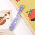 Acrylic Ice Cream Spoon Unbreakable Unique Pattern Tableware Spoon Cake Ice Cream Spoon Butter Cutter