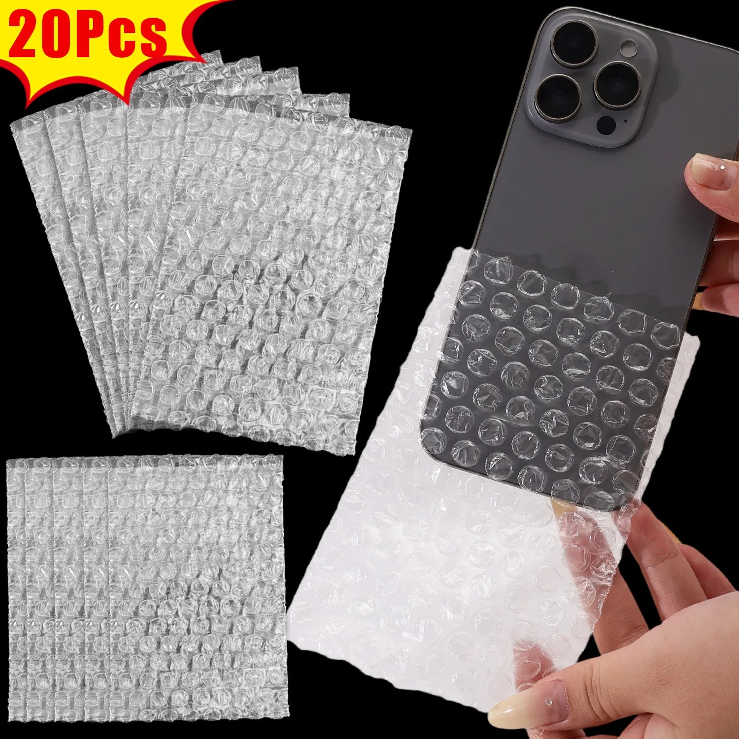 20-100pcs 15x20cm Bubble Mailers Plastic Wrap Envelope White Packing Bags Clear Shockproof Shipping Packaging Bag Film Wholesale