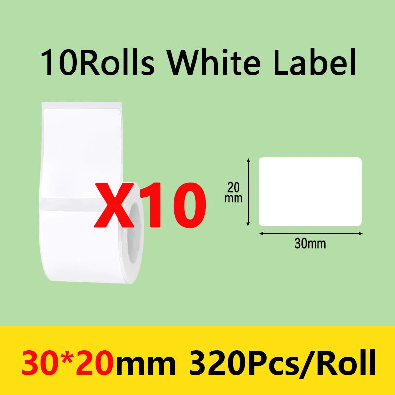 Niimbot B21/B1/B203 Mini Bluetooth Thermal Printer Anti-Oil Sticker Waterproof Adhesive Label Paper For Office Tag Labels Maker