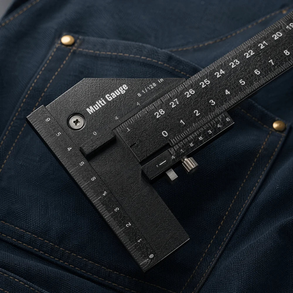 Multi-Angle Sliding T Square Ruler Anodized Finish Aluminum Alloy Construction Sliding Depth Gauge Woodworking Scribe Ruler