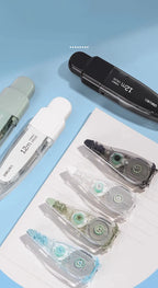 Press Correction Tape Set 5mm*12m Large Capacity Refill Replacement Stationery School Office Supplies Pen Style Correction Tape
