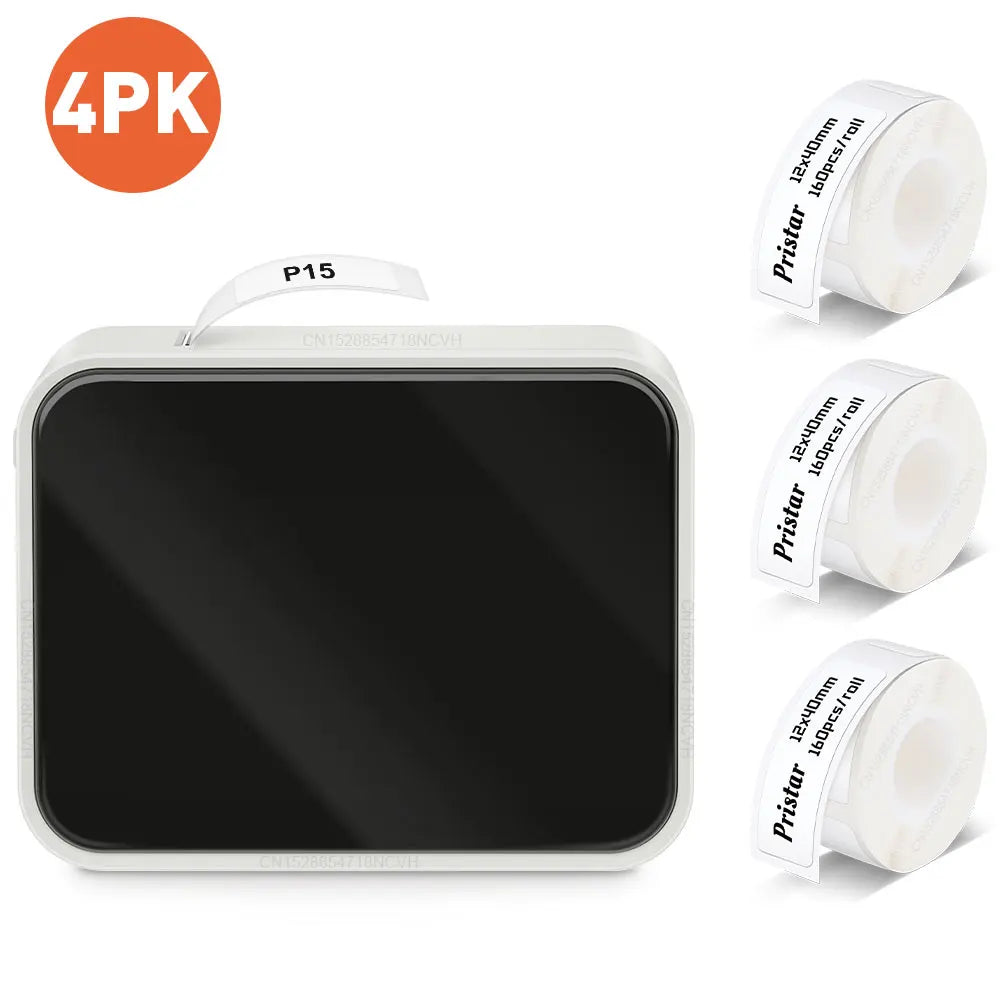 Marklife P15 Mini Printer Similar as Q30 Thermal Label Printer Portable wireless Bluetooth P15 Labeling Machine with 3PK Label