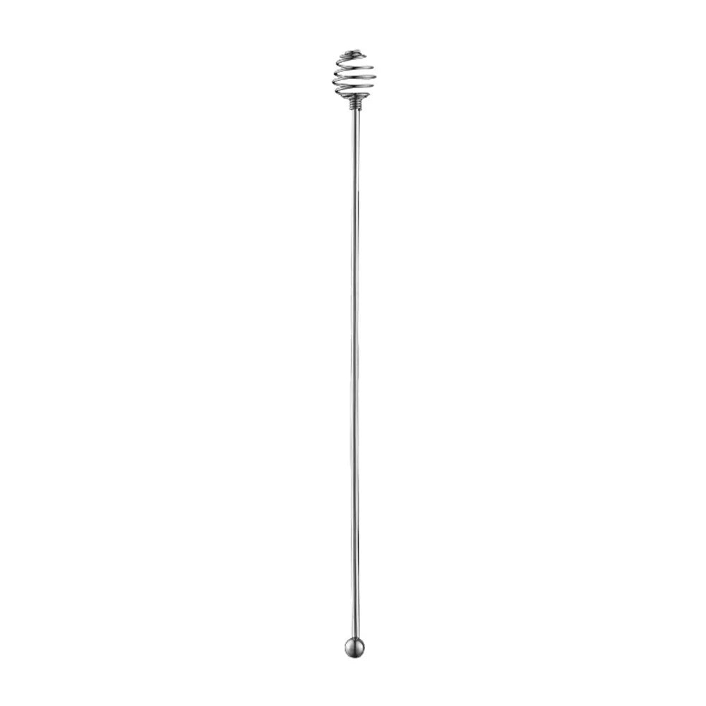 4pcs Mixing Spoon Reusable Coffee Stirrers Long Handle Multi-Function Drink Stirrers Silvery Decorative Stirring Rod Kitchen