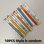10-Pack of Erasable Pens with Random Designs, Blue Ink, Cute Bear Erasable Pens, Animal Erasable Gel Pens, Cartoon-Themed Erasable Pens for Students, Thermal Erasable Pens, Stationery with Smooth Writing