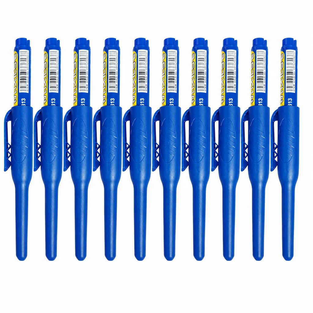 1-6Pcs 45mm Waterproof Long Head Nib Deep Hole Markers Pen Tile Carpenter Pen Multi-purpose for Woodworking Black/Blue/Red Ink