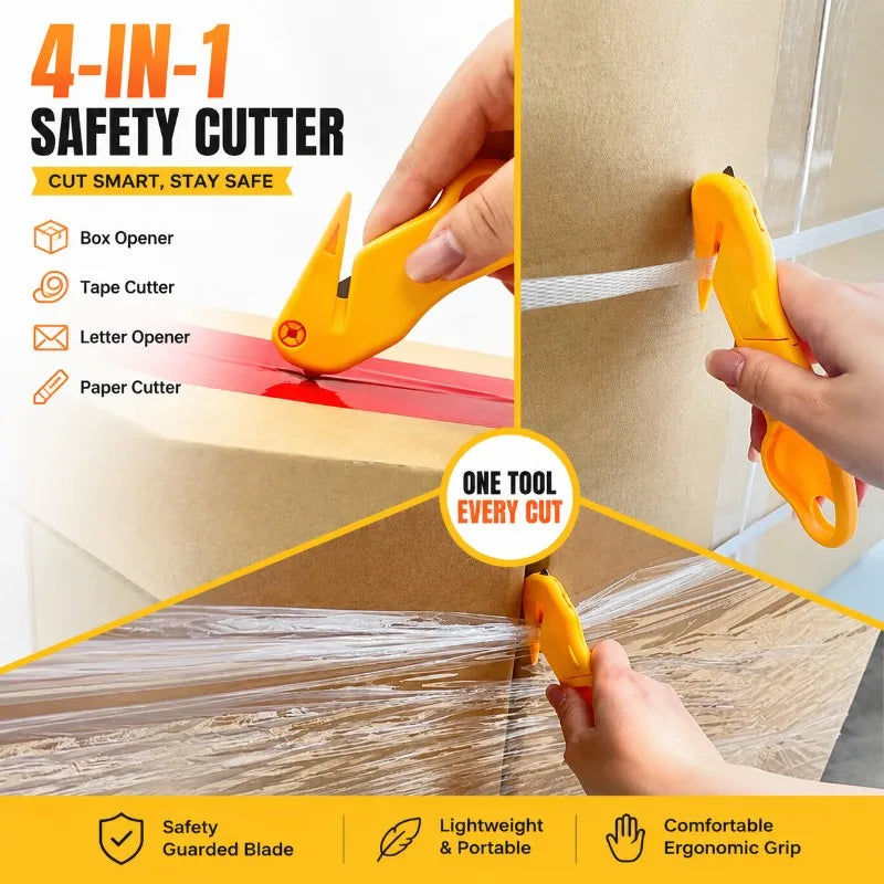 Multi-functional Household Portable Case Opener, Paper Cutter, Packaging Tape Cutter and Letter Opener Tool