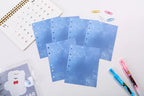 A7 Widening Colouful Notebook Refill Spiral Binder Inner Page Grid Diary Agenda PlannerSchool Stationery