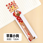 Cartoon Strip Puppy Magnetic Bookmark Ruler Student Cute High-value Bendable Ruler Special-shaped Magnetic Ruler