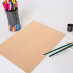 50Pcs Kraft Paper Cardstock Thick Sheets DIY Craft Scrapbooking Invitations Card Making Projects Art Supplies Craft Cardboard