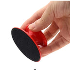 4 Inch Foam Wax Applicator Pads with Red Handle Soft Sponge Polishing Pads for Car Cleaning and Paint Maintenance
