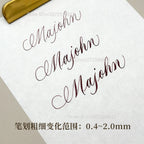 Creative for MAJOHN P136 P137 P138 P139 No.6 Solf Flex Nib Grip Section Fountain Pen Copperplate ES ER Round Body Point Nib