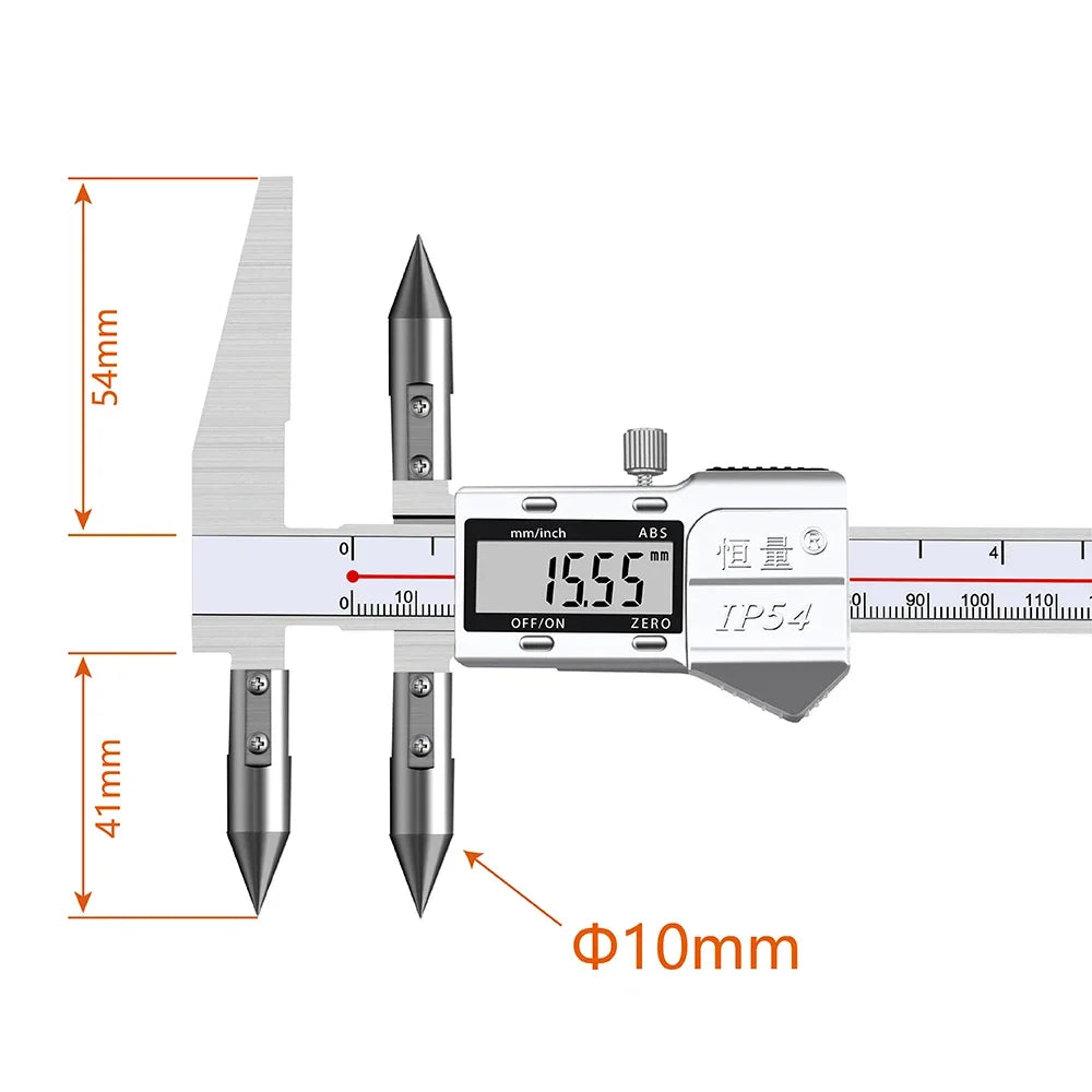 Edge-Center Distance, Center Distance, Digital Caliper, Cone Probe Hole Distance, Centerline Caliper, Edge-To-Hole Measurement