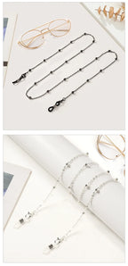 Metal Gold Round Beads Glasses Chain; Multi-Functional Fashionable Multi-Functional Collar Chain; Belt Accessory