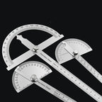 Stainless Steel 180 Degree Protractor Angle Ruler Metal Angle Meter Gauge Finder Goniometer For Precision Measurement