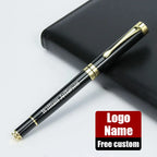 Luxury Metal Shell Business Office School Supplies Ballpoint Pens for Writing Rollerball Pen Customized Logo Name Gift