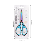 Office Scissors,Stainless Steel Scissors Anti Rust,Black,Gold,Color Titanium,Handmade Paper Cut DIY Domestic Office Student Use