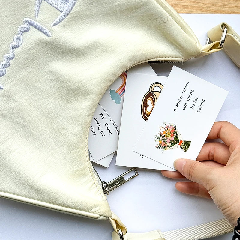 Mr Paper, 90 Inspirational Affirmation Cards Student Stationery Supplies kawaii stationery cardstock paper affirmation cards