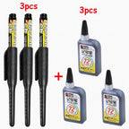 1-6Pcs 45mm Waterproof Long Head Nib Deep Hole Markers Pen Tile Carpenter Pen Multi-purpose for Woodworking Black/Blue/Red Ink