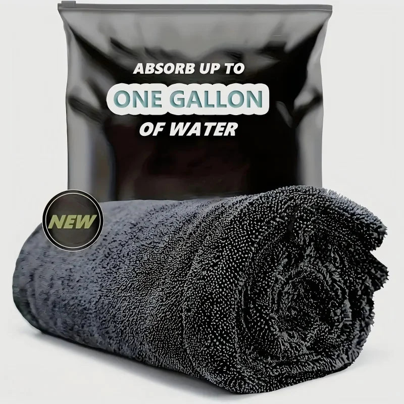 1/2/3/5 Car Cleaning Towels, Microfiber Car Towels, Vehicle Cleaning Cloths, Strong Water-Absorbing Car Glass Cleaning Towel Supplies