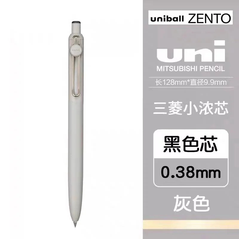 1+3 Refill Japan UNI Gel Pen Small Thick Core 0.38mm Smooth Quick Dry UMN-SF-38 Upgrade UniBall One Black School Supplies
