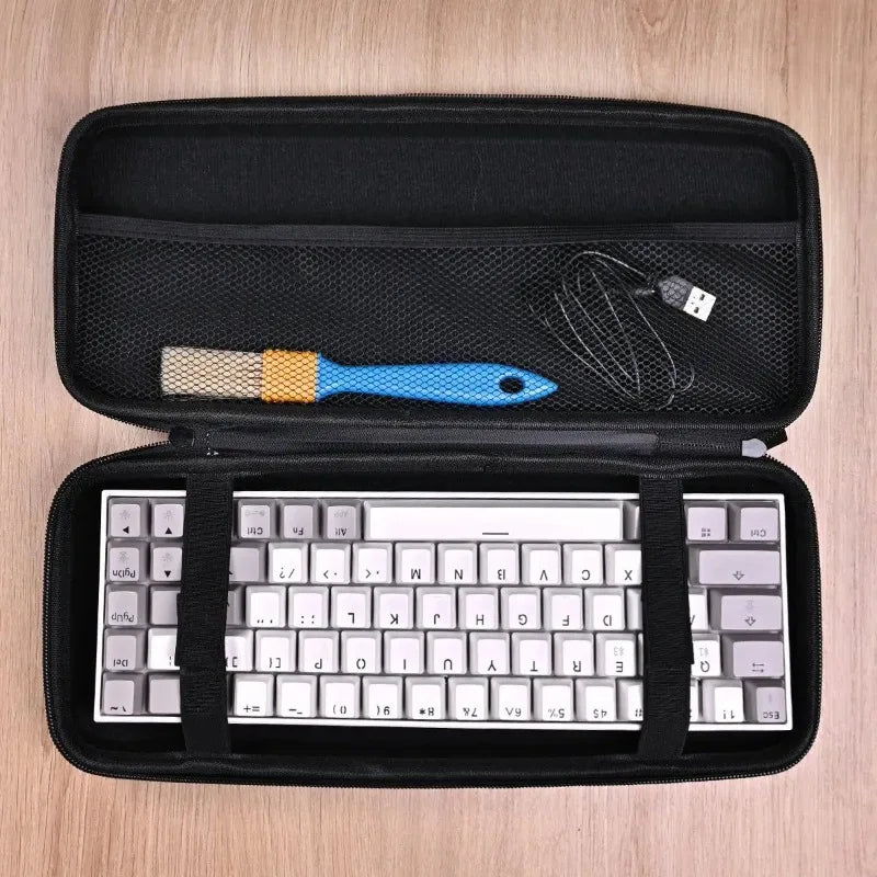 1pc EVA Protective Case for Keyboard, Waterproof Travel Storage Bag Fits 61 Key 87 Key 104 Key Full Size Mechanical
